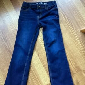 Cat & Jack Straight Leg Women's Jeans - Deep Blue Wash
